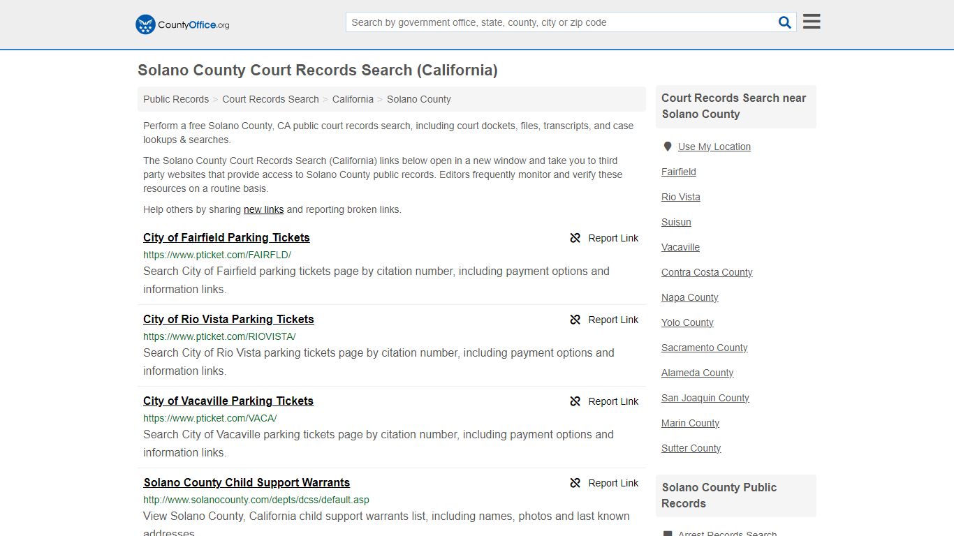 Court Records Search - Solano County, CA (Adoptions, Criminal, Child ...